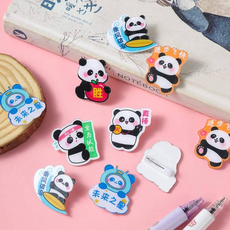 Twenty panda pins